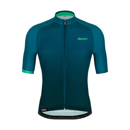SANTINI Kurzarm Fahrradtrikot - KARMA LUCE - Blau