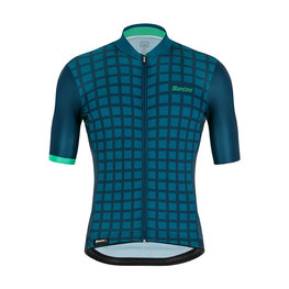 SANTINI Kurzarm Fahrradtrikot - MITO GRIDO - Blau