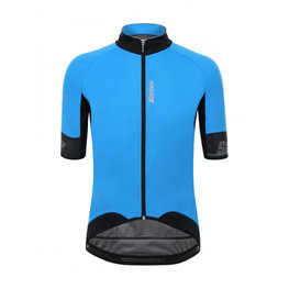 SANTINI Kurzarm Fahrradtrikot - BETA 2 MULTI-WEATHER - Schwarz/Blau