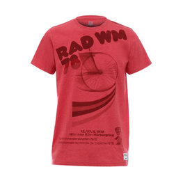 SANTINI Kurzarm Fahrrad-Shirt - UCI STORY - Rot/mehrfarbig