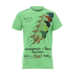 SANTINI Kurzarm Fahrrad-Shirt - UCI STORY - Grün/mehrfarbig