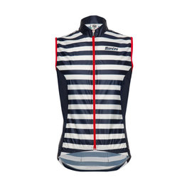 SANTINI Fahrradweste - LA VUELTA 2018 - Blau/Weiß