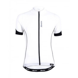 SANTINI Kurzarm Fahrradtrikot - ORA - Schwarz/Weiß