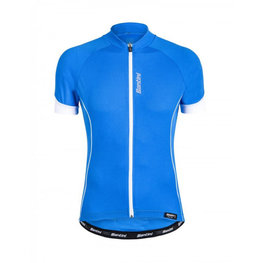 SANTINI Kurzarm Fahrradtrikot - ORA - Weiß/Blau