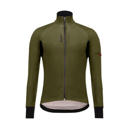 SANTINI Winddichte Fahrradjacke - BETA RAIN - Grün/Schwarz