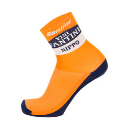 SANTINI Klassische Fahrradsocken - NIPPO FANTINI 2019 - Orange/Blau/Weiß