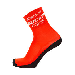 SANTINI Klassische Fahrradsocken - DUCATI CORSE 2019 - Rot