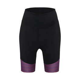 SANTINI Fahrradshorts ohne Träger - RITMO LADY  - Rot/Schwarz