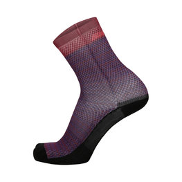 SANTINI Klassische Fahrradsocken - RITMO  - Rot/Schwarz