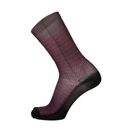 SANTINI Klassische Fahrradsocken - SOFFIO - Schwarz/bordeaux