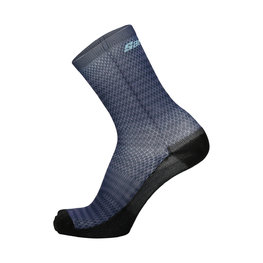 SANTINI Klassische Fahrradsocken - SOFFIO  - Schwarz/Blau