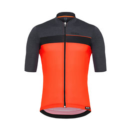 SANTINI Kurzarm Fahrradtrikot - STILE  - Schwarz/Orange