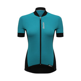 SANTINI Kurzarm Fahrradtrikot - BRIO LADY  - Blau/Schwarz