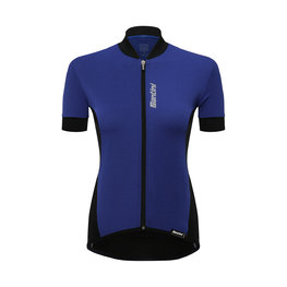 SANTINI Kurzarm Fahrradtrikot - BRIO LADY  - Blau/Schwarz