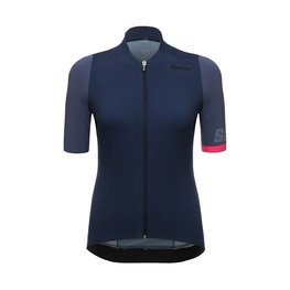 SANTINI Kurzarm Fahrradtrikot - GENIO LADY  - Blau