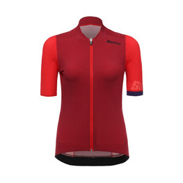 SANTINI Kurzarm Fahrradtrikot - GENIO LADY - Rot/Orange