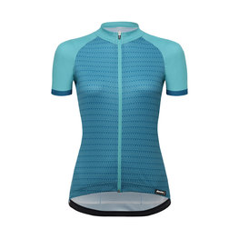 SANTINI Kurzarm Fahrradtrikot - RITMO LADY  - Blau