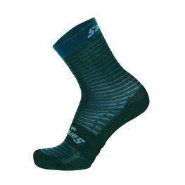 SANTINI Klassische Fahrradsocken - MILLE - Türkis/Blau