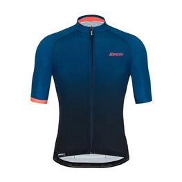 SANTINI Kurzarm Fahrradtrikot - KARMA LUCE - Blau
