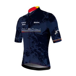 SANTINI Kurzarm Fahrradtrikot - NIBALI - Blau