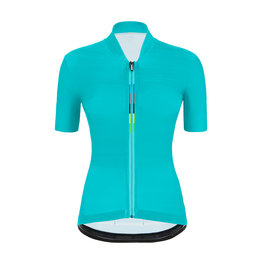 SANTINI Kurzarm Fahrradtrikot - UCI RAINBOW LADY - Hellblau