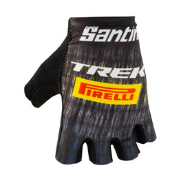 SANTINI Fingerlose Fahrradhandschuhe - TREK PIRELLI 2021 - Gelb/Schwarz