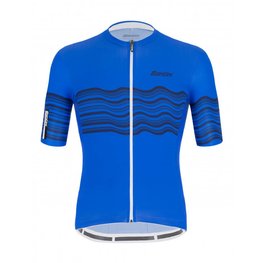 SANTINI Kurzarm Fahrradtrikot - TONO PROFILO - Blau