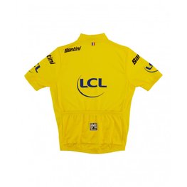 SANTINI Kurzarm Fahrradtrikot - TOUR DE FRANCE 2023 - Gelb