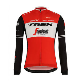 SANTINI Langarm Fahrradtrikot für den Winter - TREK 2019 CLASSE WNT - Weiß/Schwarz/Rot