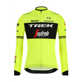 SANTINI Langarm Fahrradtrikot für den Winter - TREK 2019 CLASSE WNT - Schwarz/Gelb