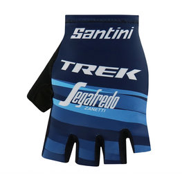 SANTINI Fingerlose Fahrradhandschuhe - TREK 2019 RACE LADY - Schwarz/Blau