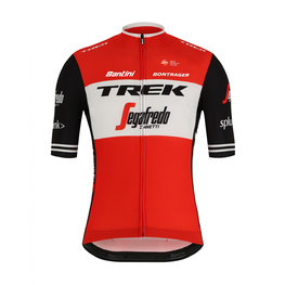 SANTINI Kurzarm Fahrradtrikot - TREK 2019 BLEND - Rot/Weiß/Schwarz