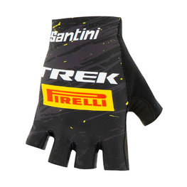 SANTINI Fingerlose Fahrradhandschuhe - TREK PIRELLI 2020 - Schwarz/Gelb