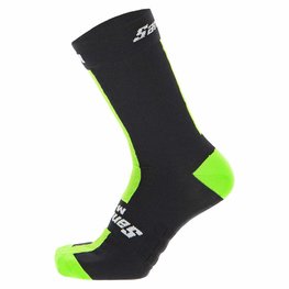 SANTINI Klassische Fahrradsocken - X IRONMAN VIS - Schwarz/Grün