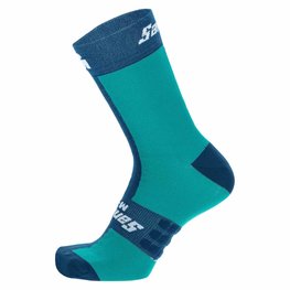 SANTINI Klassische Fahrradsocken - X IRONMAN DEA - Blau