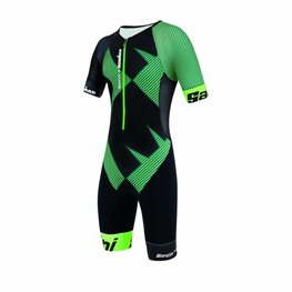 SANTINI Fahrradoverall - X IRONMAN CUPIO - Schwarz/Grün