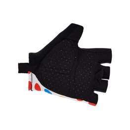 SANTINI Fingerlose Fahrradhandschuhe - TOUR DE FRANCE 2024 - Weiß/Rot