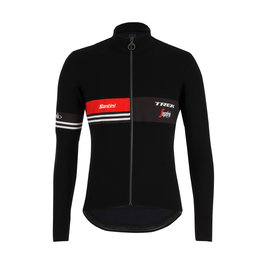 SANTINI Langarm Fahrradtrikot für den Winter - TREK 19 ICON WINTER - Schwarz