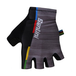 SANTINI Fingerlose Fahrradhandschuhe - UCI RAINBOW - Grau