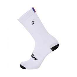 SANTINI Klassische Fahrradsocken - UCI RAINBOW - Weiß