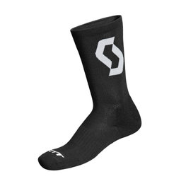 SCOTT Klassische Fahrradsocken - TRAIL PRO - Weiß/Schwarz