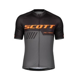 SCOTT Kurzarm Fahrradtrikot - RC TEAM 10 - Schwarz/Orange