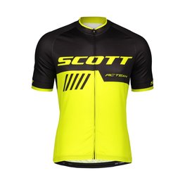 SCOTT Kurzarm Fahrradtrikot - RC TEAM 10 - Gelb/Schwarz