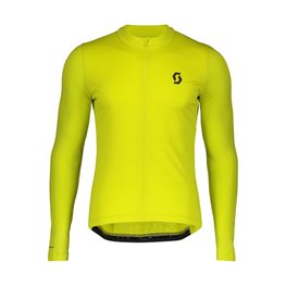 SCOTT Langarm Fahrradtrikot für den Sommer - ENDURANCE 10 SUMMER - Gelb