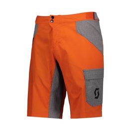 SCOTT Fahrradshorts ohne Träger - TRAIL FLOW - Orange/Grau