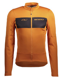 SCOTT Fahrradjacke und Hose für den Winter - RC WARM HYBRID WB - Schwarz/Orange
