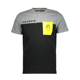 SCOTT Kurzarm Fahrrad-Shirt - FACTORY TEAM - Schwarz/Grau/Gelb