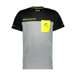 SCOTT Kurzarm Fahrrad-Shirt - FACTORY TEAM - Gelb/Grau/Schwarz
