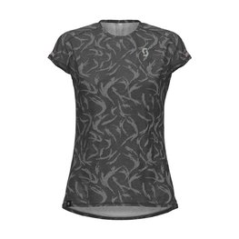 SCOTT Kurzarm Fahrrad-Shirt - KINABALU LADY - Weiß/Schwarz/Grau