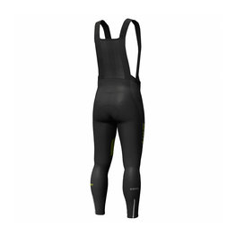 SCOTT Lange Fahrradhose mit Trägern - RC WARM WB - Schwarz/Gelb